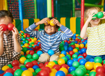 Kids Playing in a Kids Area