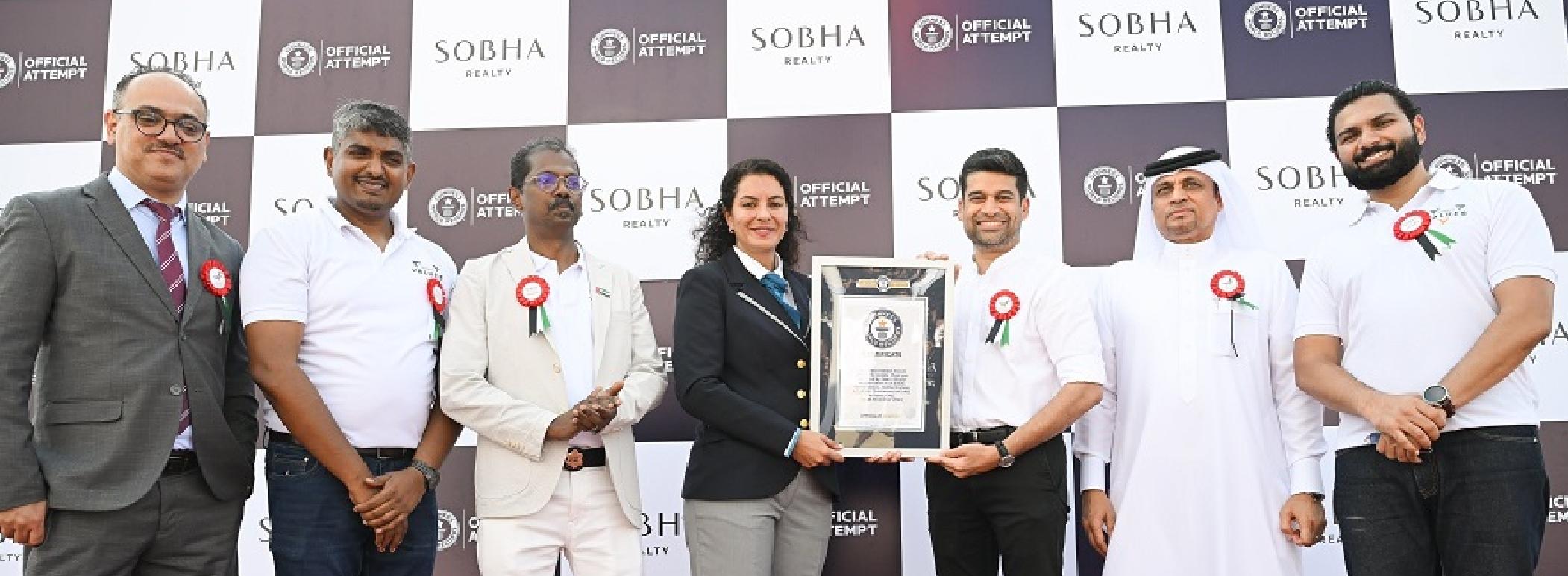 Dubai: Sobha achieves Guinness World Record title with ‘largest helmet mosaic formed by people’