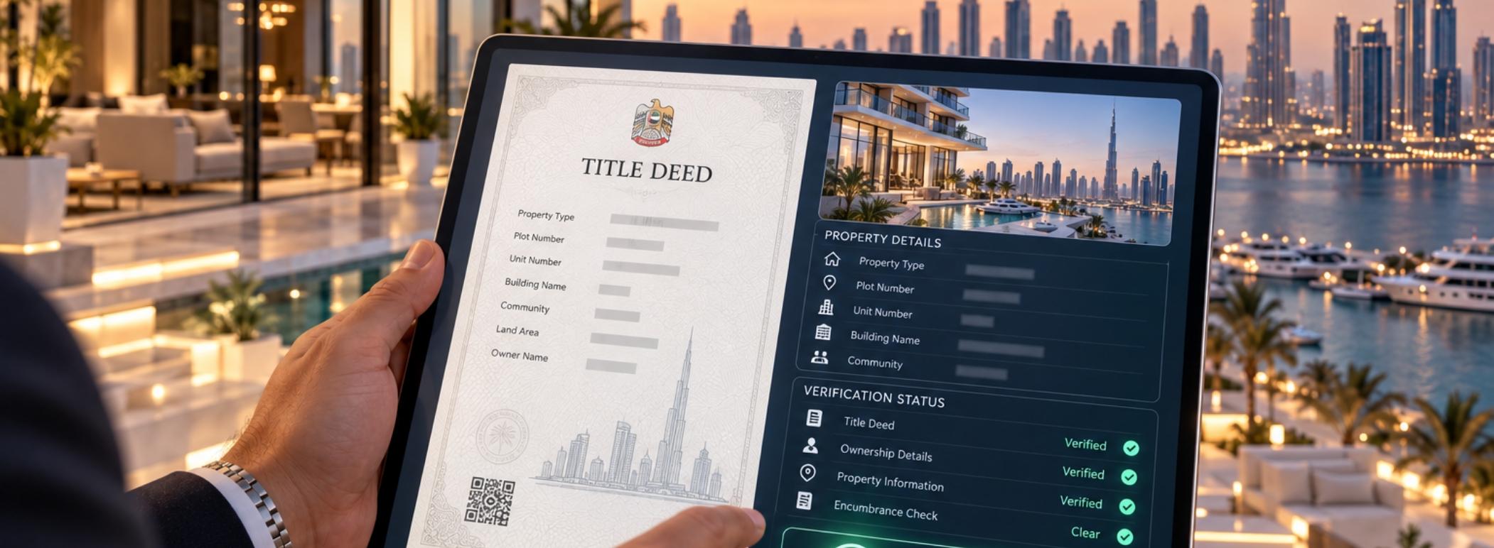 Dubai Title Deed Explained: How to Verify Property Ownership Before You Buy