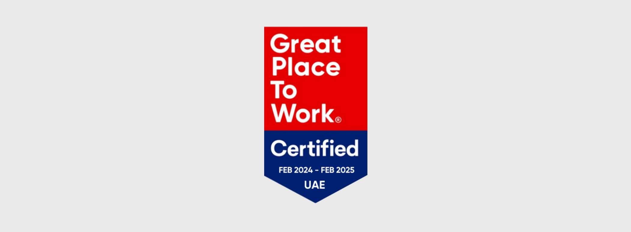 Great Place to Work certification