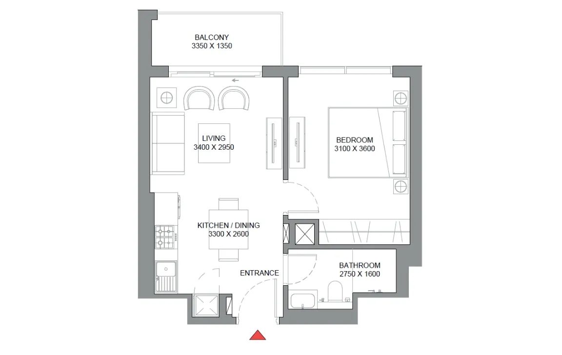 1 Bedroom Apartment (Type A)