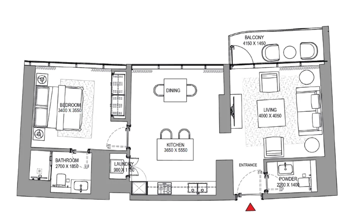 1 BEDROOM