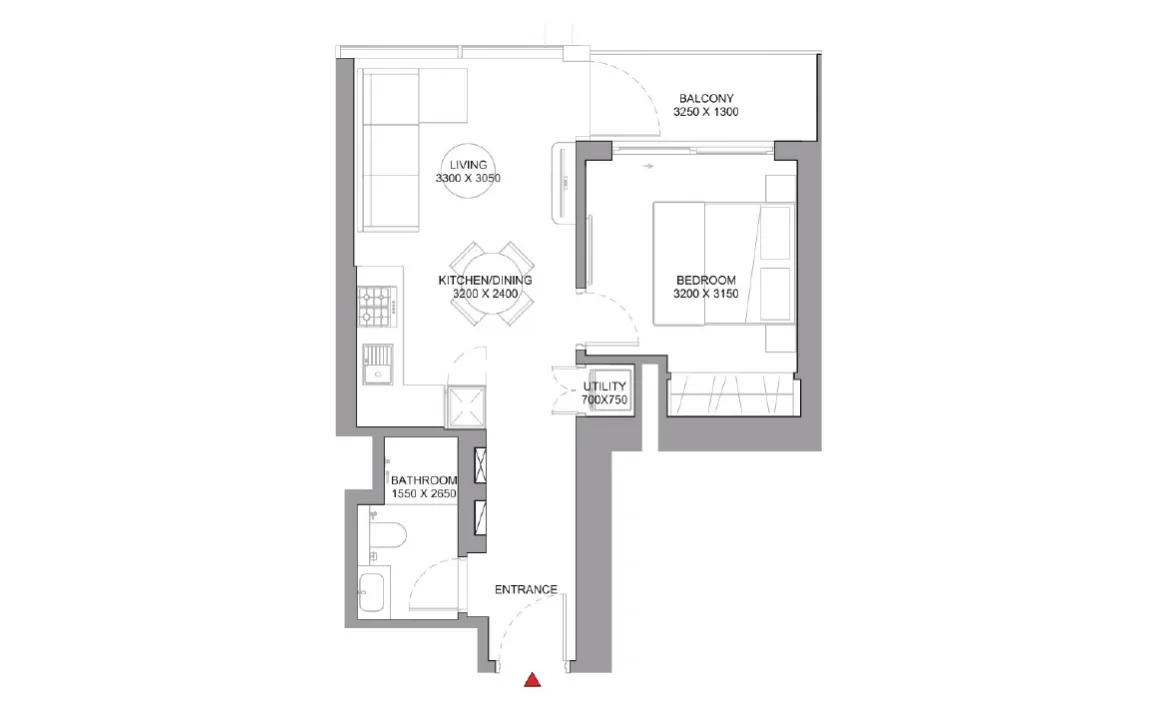 1 BEDROOM
