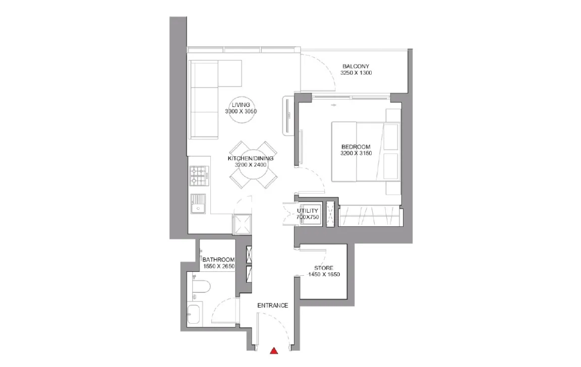 1 BEDROOM