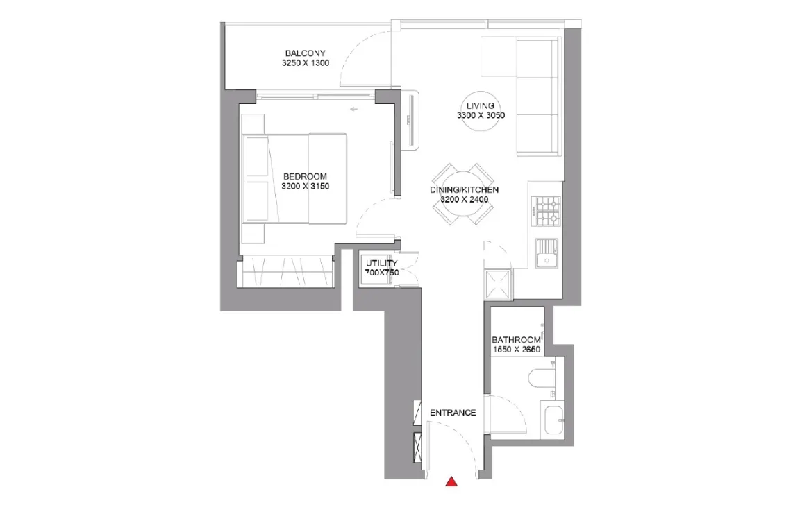 1 BEDROOM