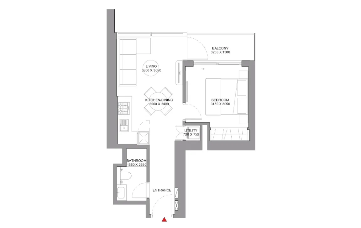 1 BEDROOM