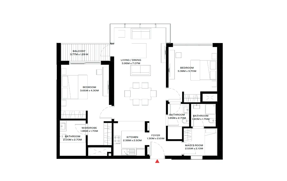 2 BEDROOM APARTMENT