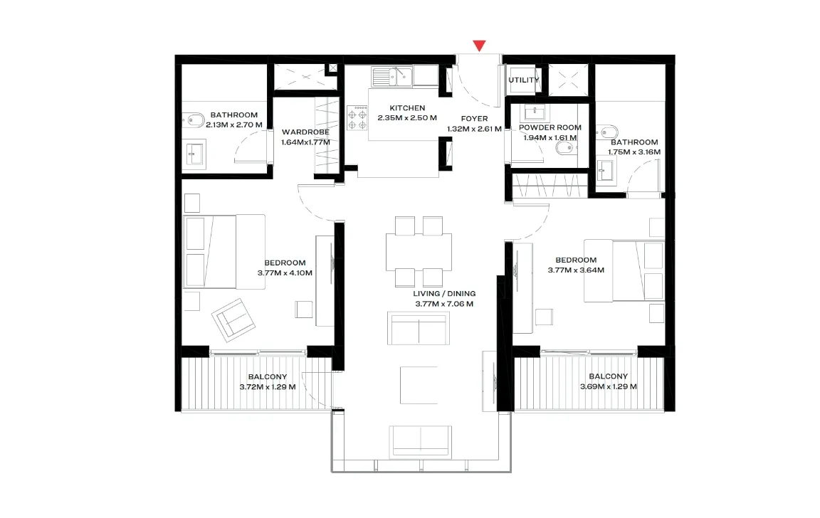 2 BEDROOM APARTMENT