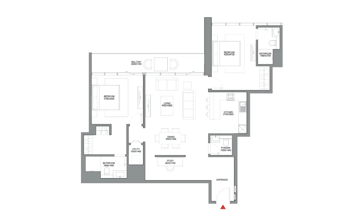 2.5 BEDROOM APARTMENT