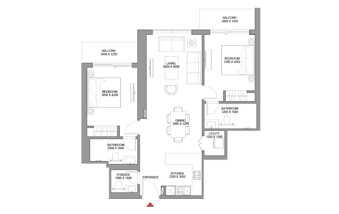 2 BEDROOM APARTMENT TYPE B