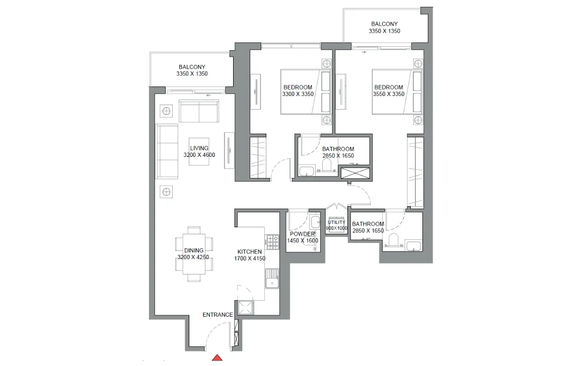 2 BEDROOM APARTMENT TYPE B