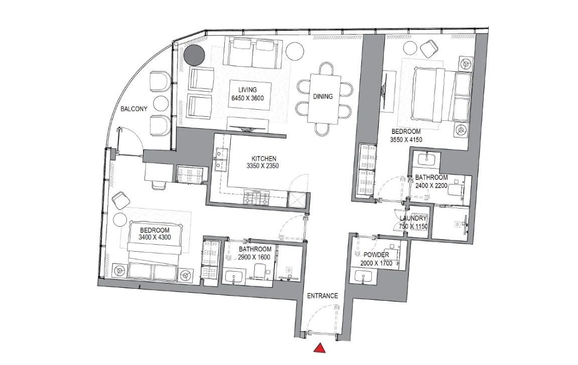 2 BEDROOM