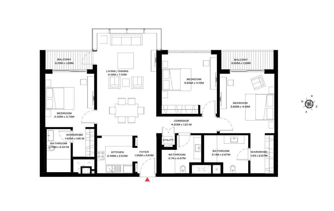 3 BEDROOM 