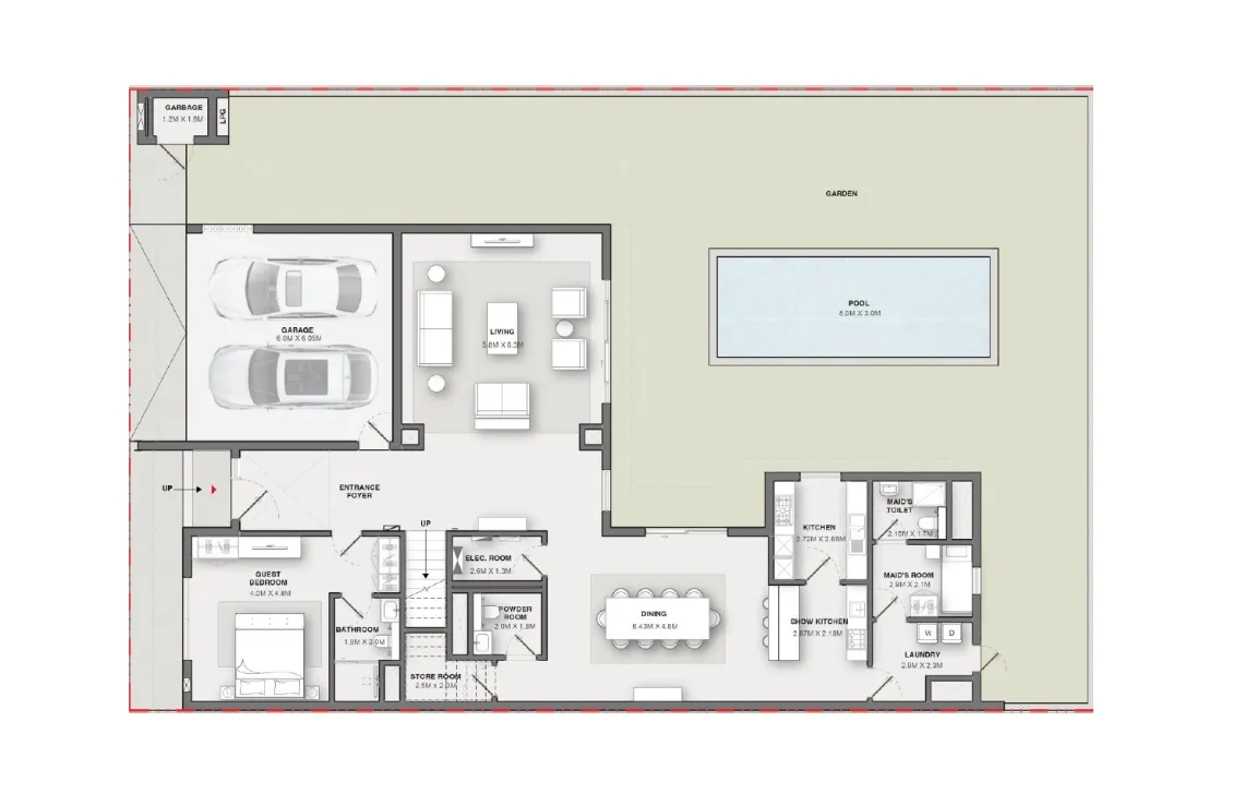 5 BEDROOM VILLA (TYPE A GROUND FLOOR)