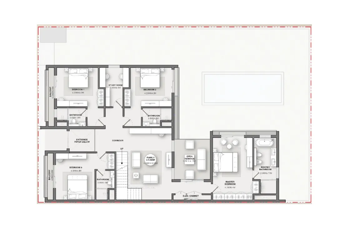 5 BEDROOM VILLA (TYPE A FIRST FLOOR)