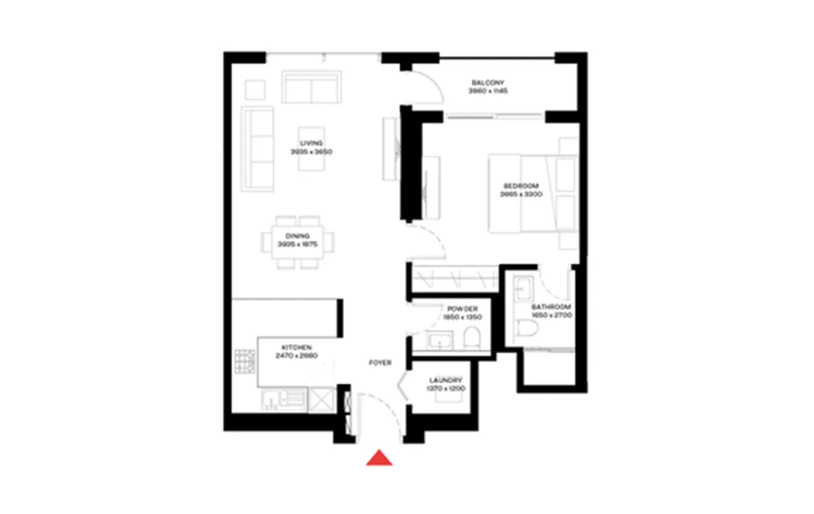 1 BEDROOM APARTMENT