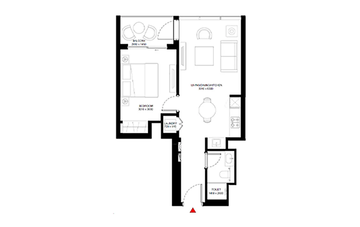 1 BEDROOM APARTMENT (TYPE A)