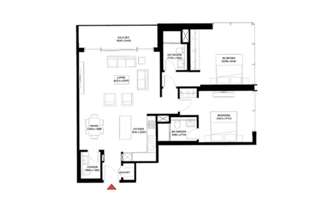 2 BEDROOM