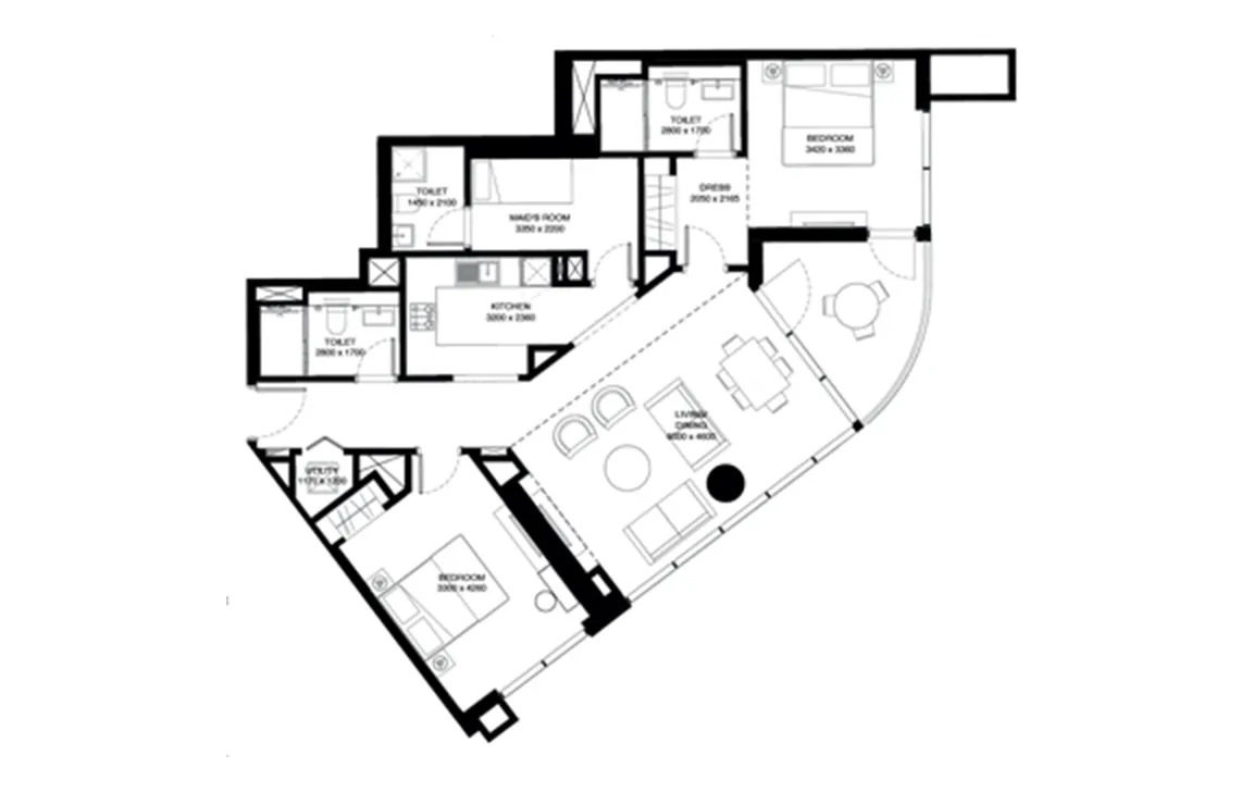 2 BEDROOM APARTMENT (TYPE A)