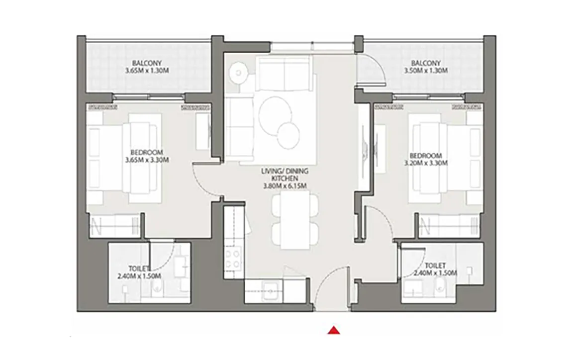 2 BEDROOM APARTMENT