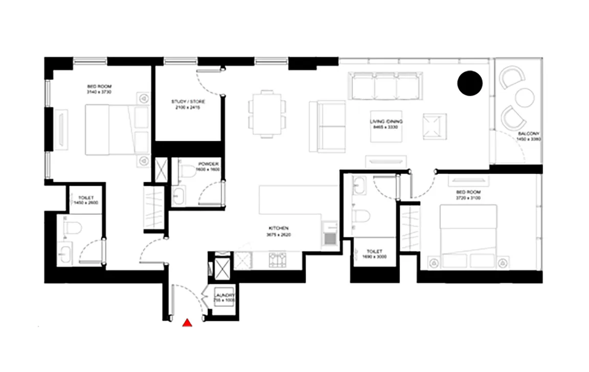 2.5 BEDROOM APARTMENT (TYPE A)