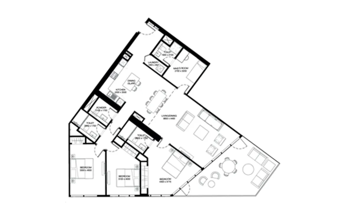 3 BEDROOM APARTMENT (TYPE A)