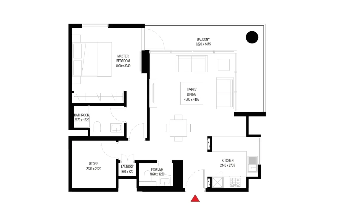 1.5 BEDROOM