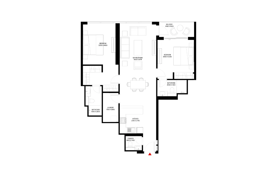 2 BEDROOM
