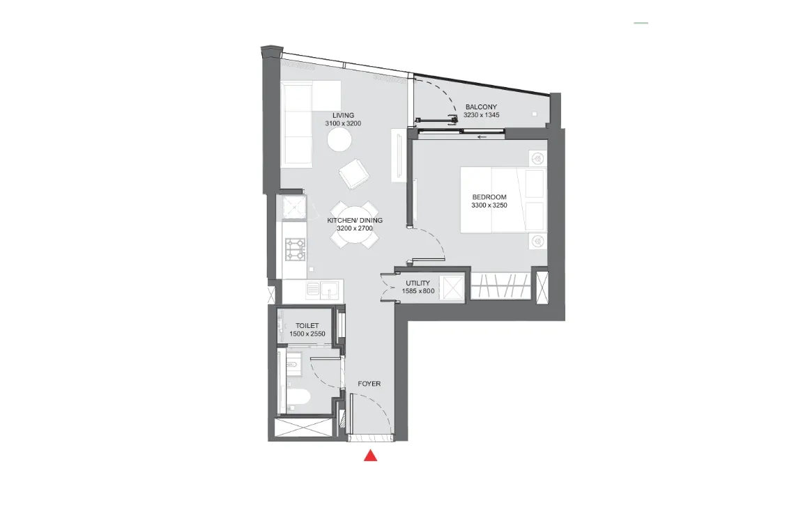 1 BEDROOM APARTMENT (TYPE A)