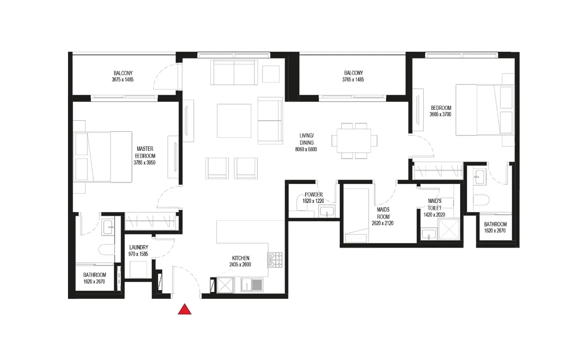 2 BEDROOM