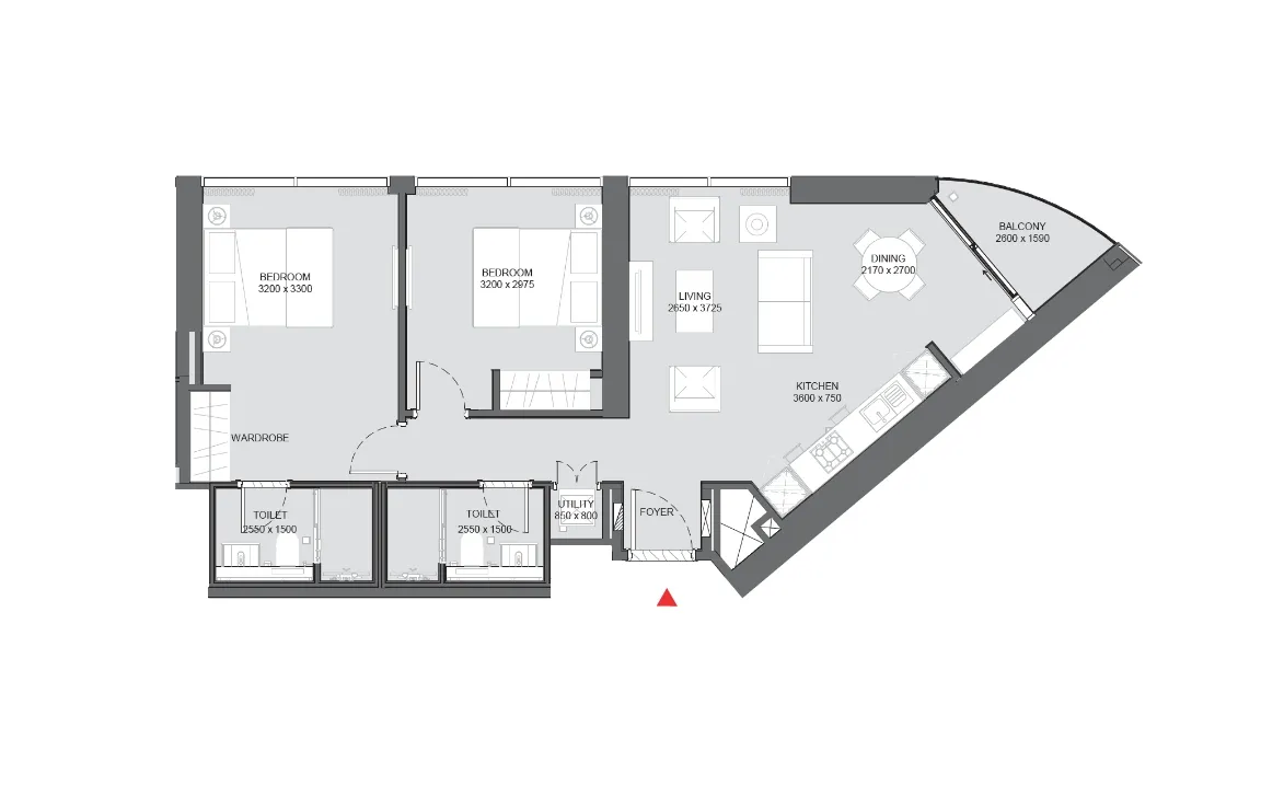2 BEDROOM APARTMENT