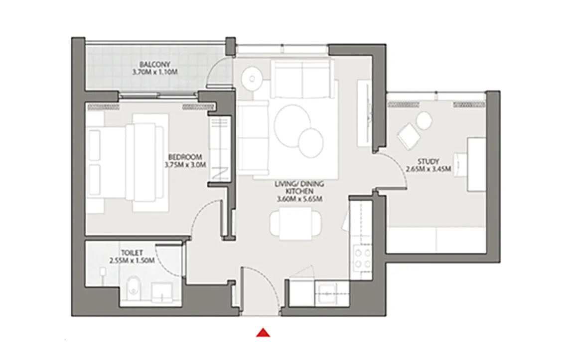 1 BEDROOM