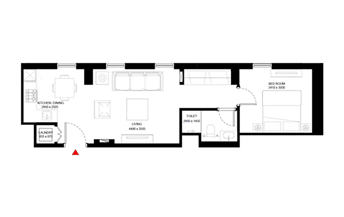 1 BEDROOM APARTMENT (TYPE B)