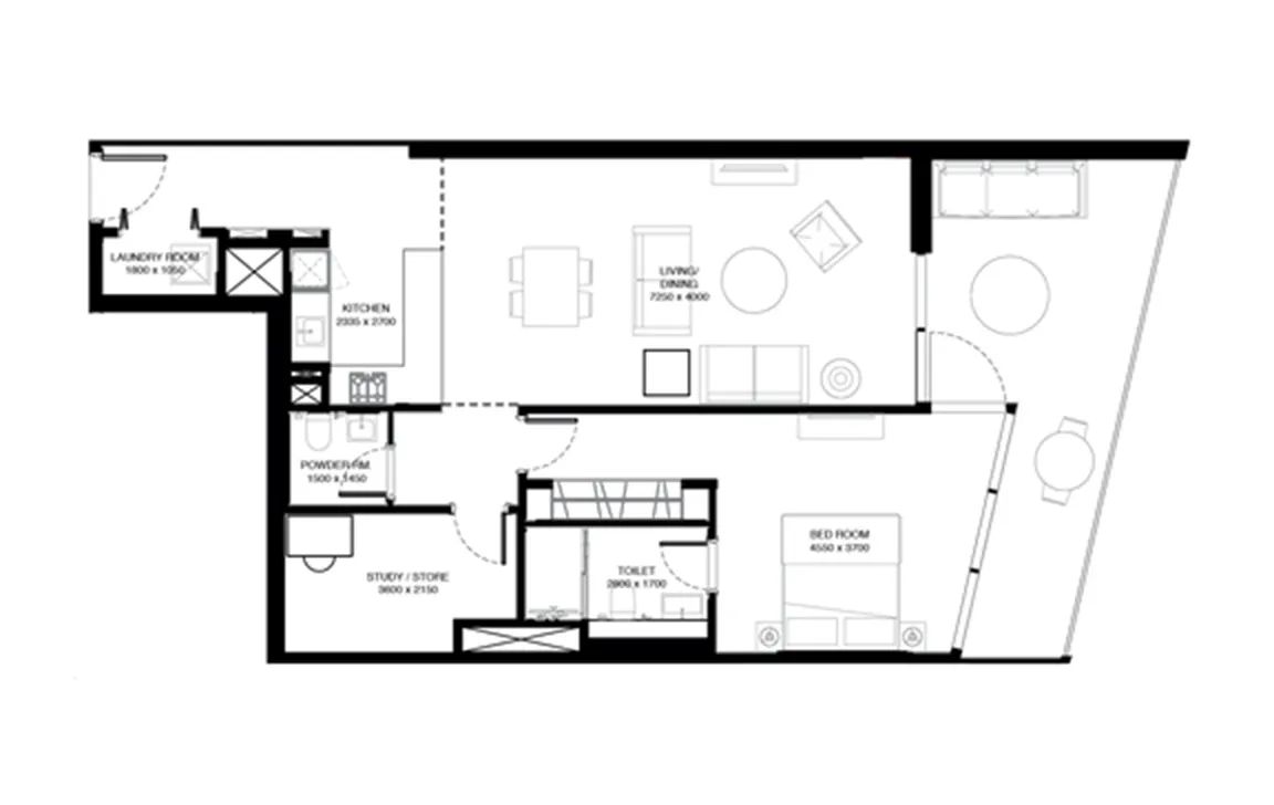 1.5 BEDROOM
