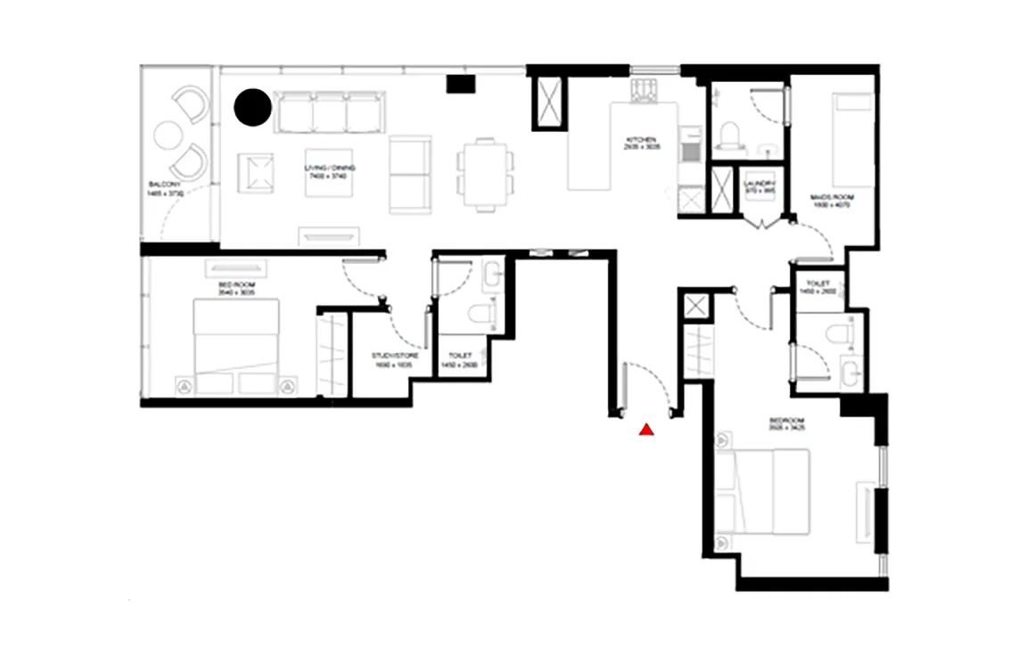 2.5 BEDROOM APARTMENT (TYPE B)