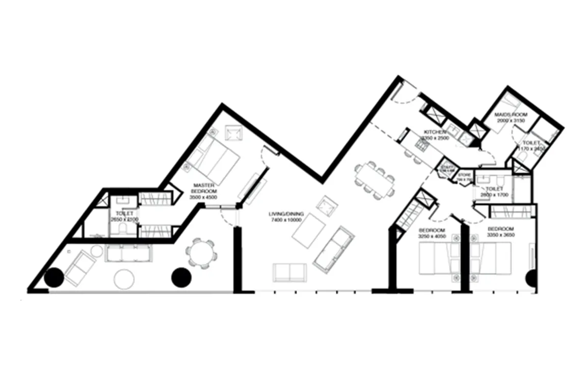 3 BEDROOM APARTMENT (TYPE B)