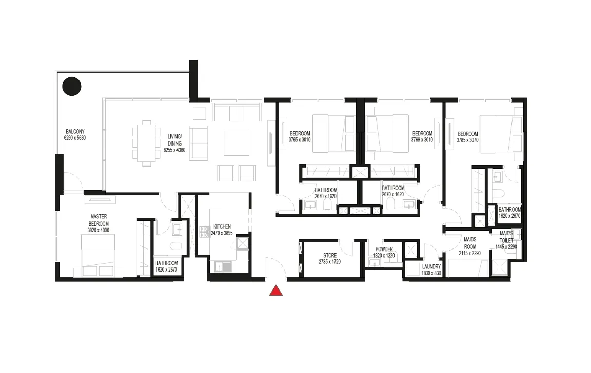 4 BEDROOM APARTMENT (TYPE A)