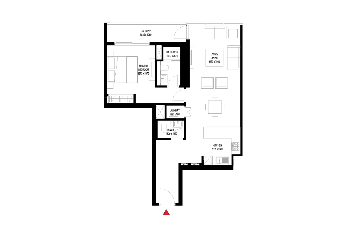 1 BEDROOM
