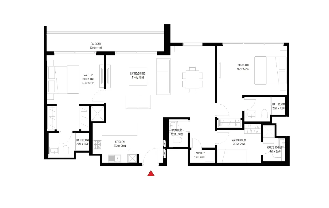 2 BEDROOOM