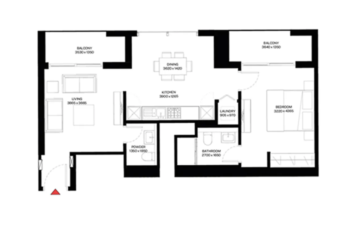 1 BEDROOM