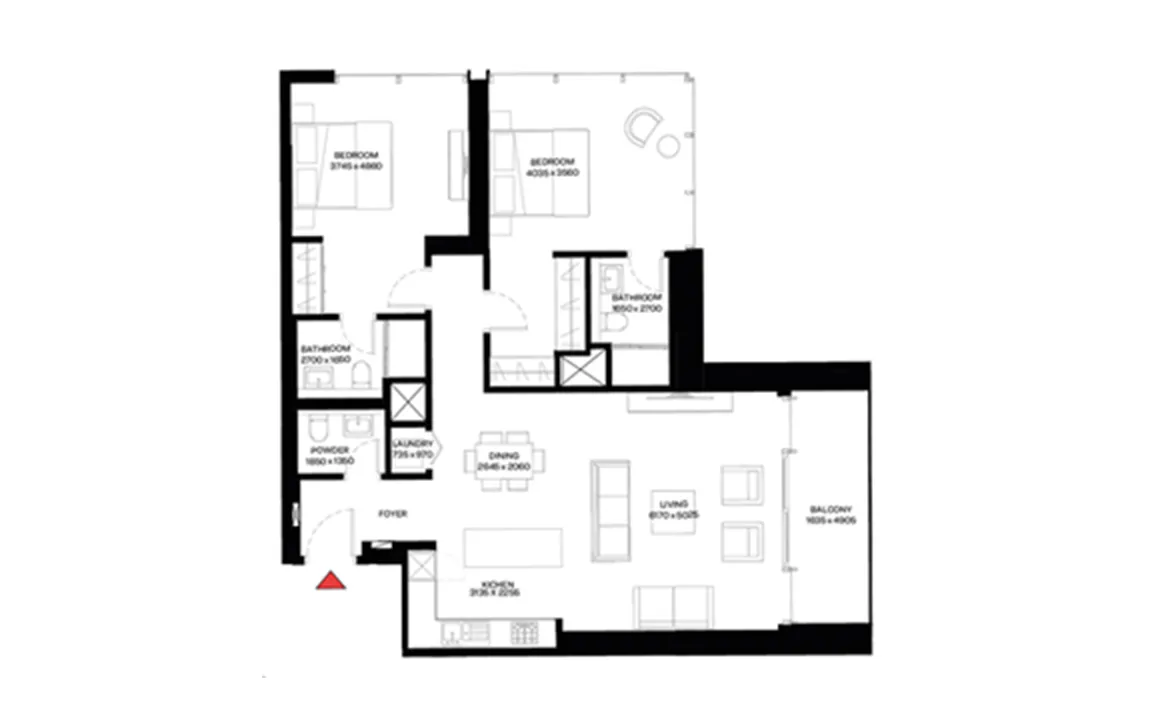 2 BEDROOM