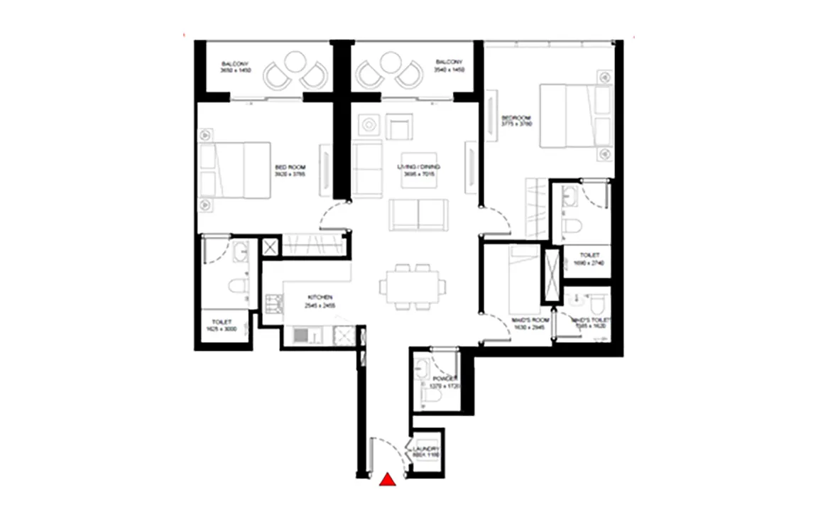 2 BEDROOM