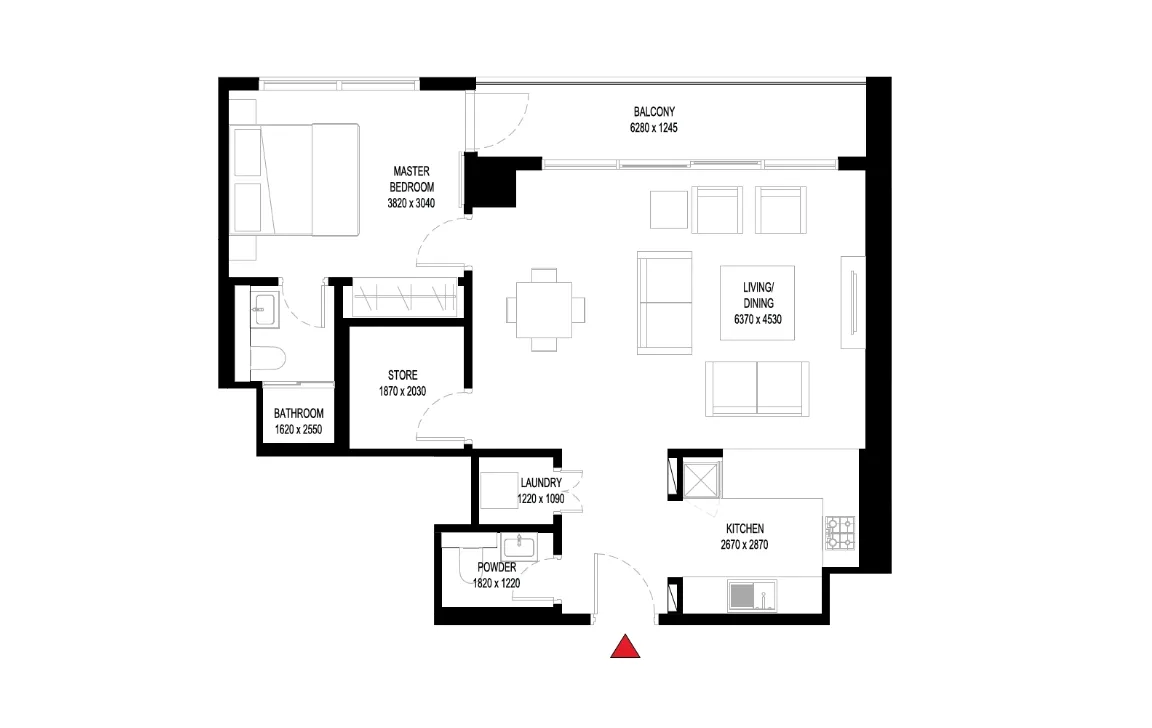 1.5 BEDROOM