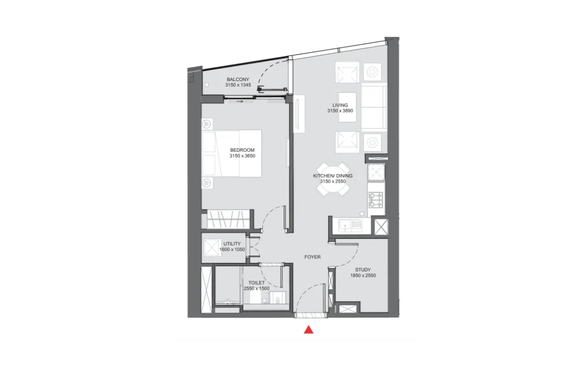 1 BEDROOM