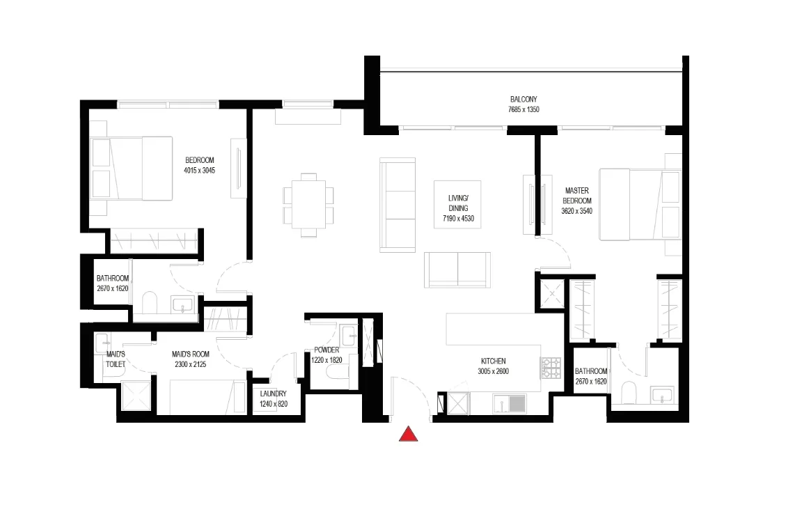 2 BEDROOM APARTMENT (TYPE C)