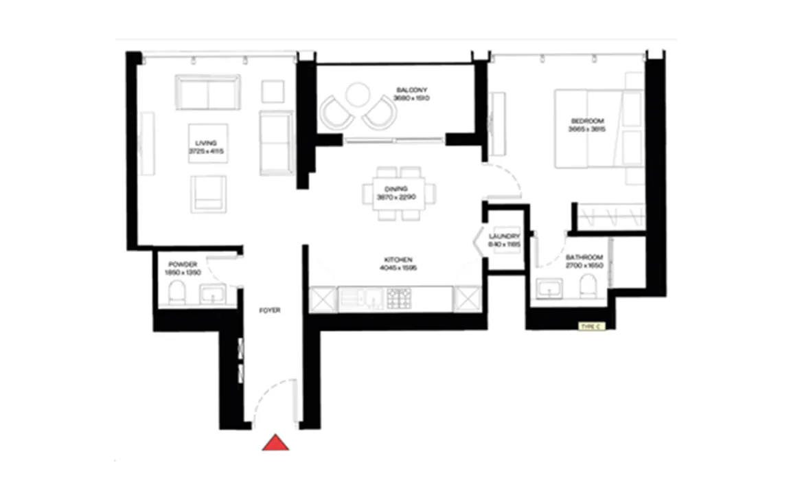1 BEDROOM