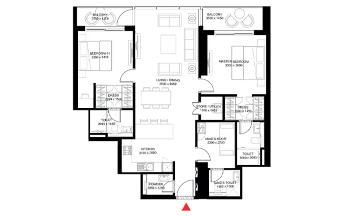 2 BEDROOM
