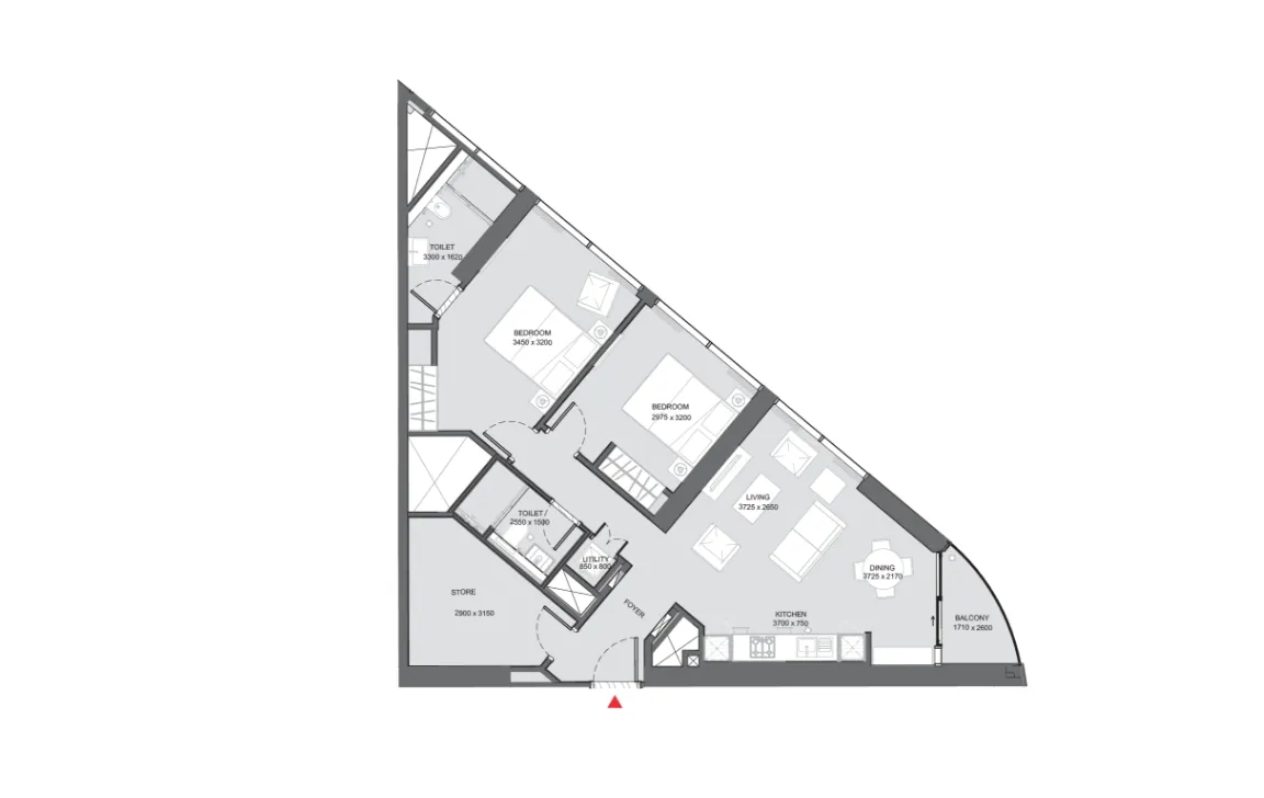 2 BEDROOM