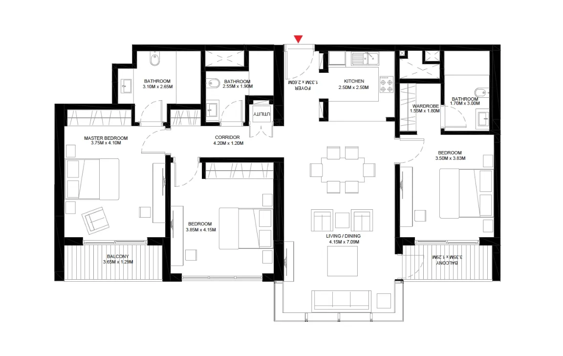 3 BEDROOM