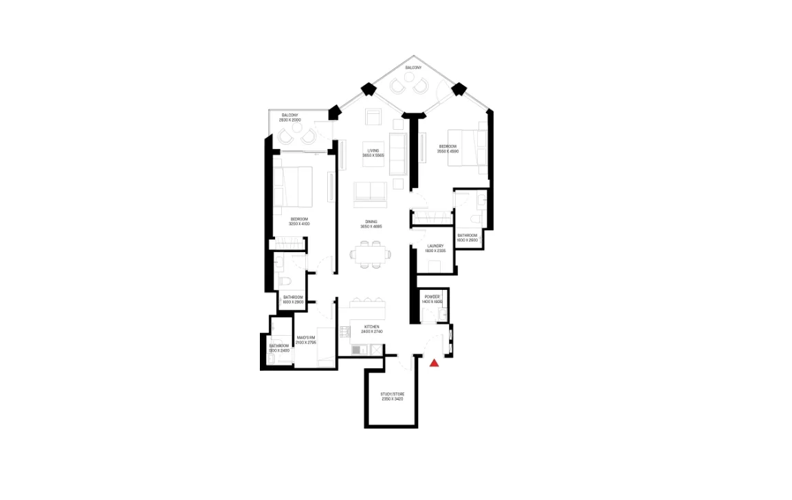 2.5 BEDROOM APARTMENT (TYPE D)
